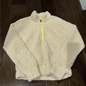 Cream Sherpa Pullover